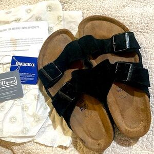 Birkenstock sandals Soft Footbed- Suede size 37 or US 6.5-7 women REG width